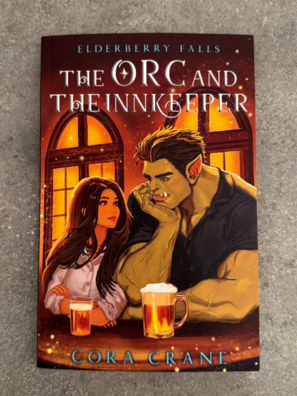 RARE OOP The Orc and the Innkeeper Cora Crane (Elderberry Falls) Paperback Book